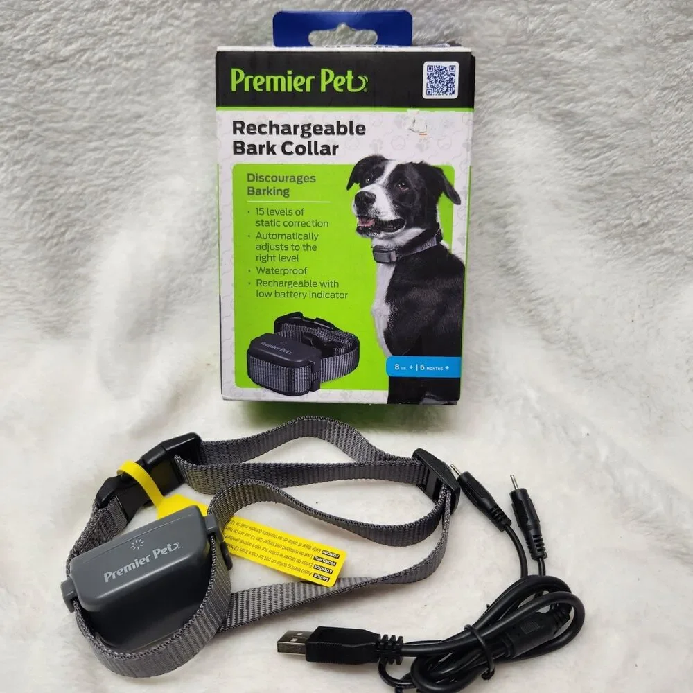 Premier Pet Dog Bark Collar, Discourage Barking & Whining, 15 Levels